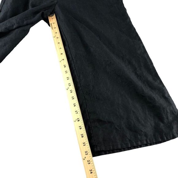 J. Jill Black Ankle Cropped Pants with Wide-Leg Design - Picture 7 of 9